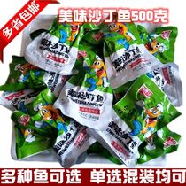 Shandong Qingdao specialty ready-to-eat seafood leisure snacks wild sardines small sea fish canned small package 500g