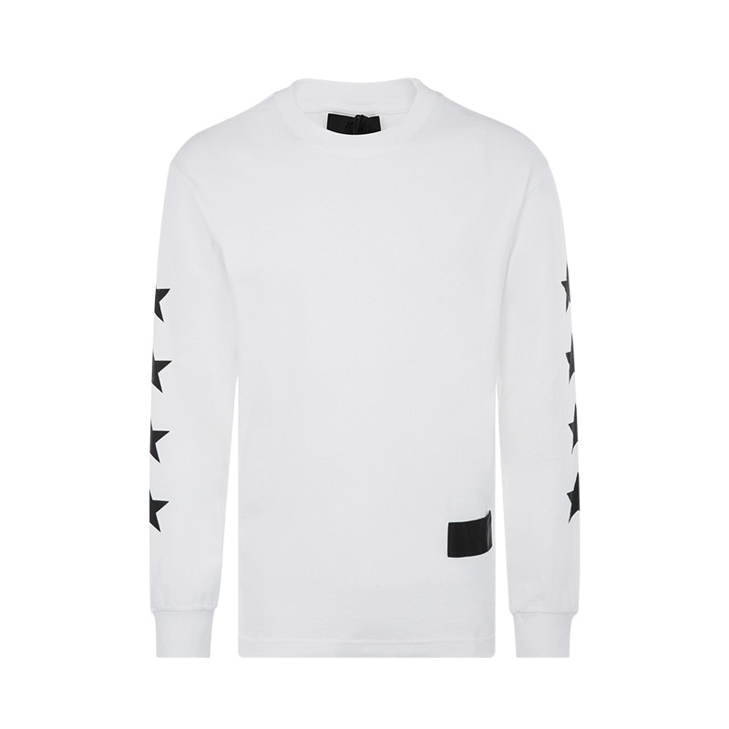 RtA multicolor cotton quality star pattern decoration minimalist casual men's long sleeve blouses