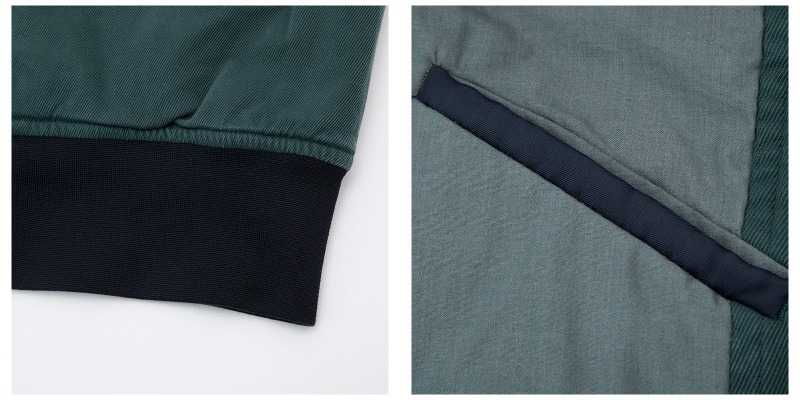 PS PAUL SMITH túi trang trí dài tay dây kéo hỗn hợp chất liệu cotton nam - Bông áo gió