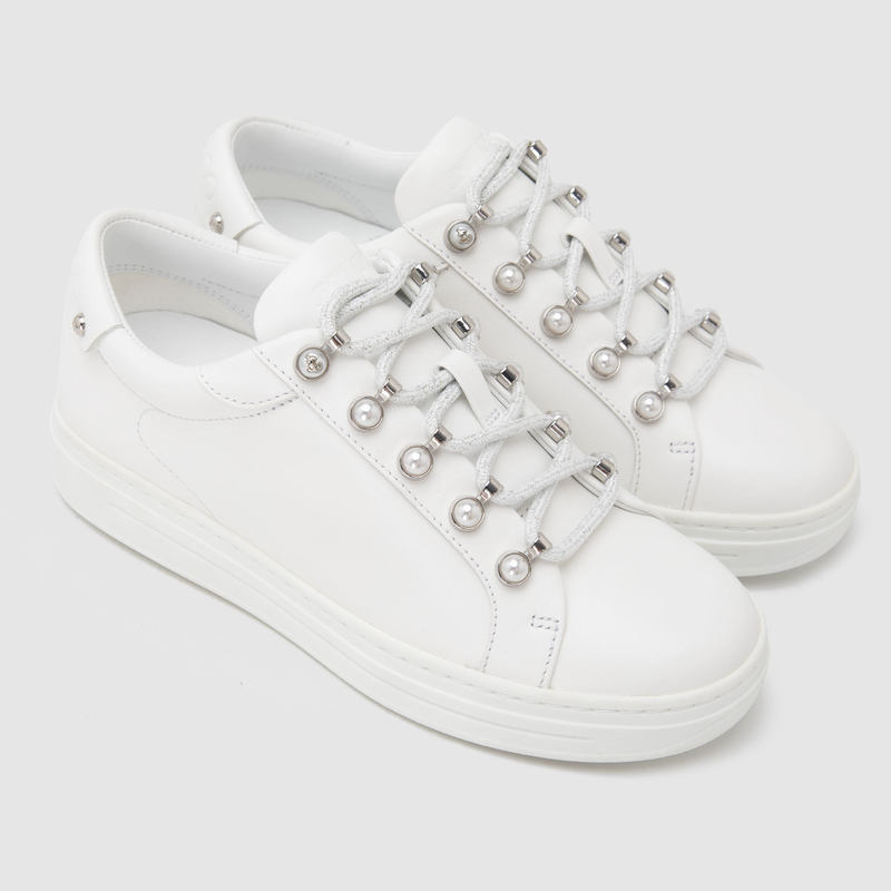 Jimmy Choo Zhou Yangjie Women's Cow Leather Low-Top Sports Casual Shoes Sneakers Yintai Department Store 301604 Jimmy Choo Zhou Yangjie Women's Cow Leather Low-Top Sports Casual Shoes Sneakers Yintai Department Store 301604