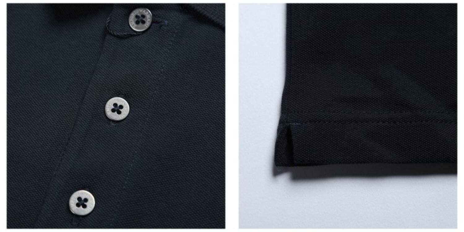 EMPORIO ARMANI/ Темно-синяя футболка polo, короткий рукав 