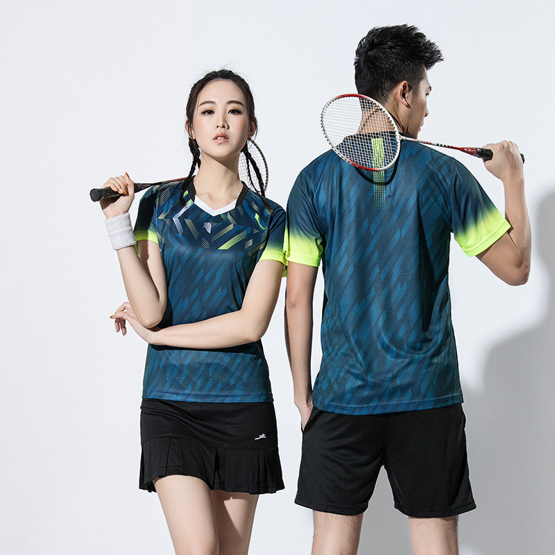 Badminton Suit Men's Clothing Women's Autumn Winter Sports Children Speed Dry Fashion Dress Tennis Match Korean Suit
