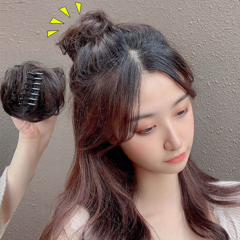 Hair Clip Bun Wig for Women, Half-Up Small Fluffy Hair Bun, Realistic Hair, High-End Feel, Suitable for Thin Hair and Lazy People Hair Clip Bun Wig for Women, Half-Up Small Fluffy Hair Bun, Realistic Hair, High-End Feel, Suitable for Thin Hair and Lazy People