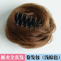 Реал -лиц захват шпилька (светло -коричневая)