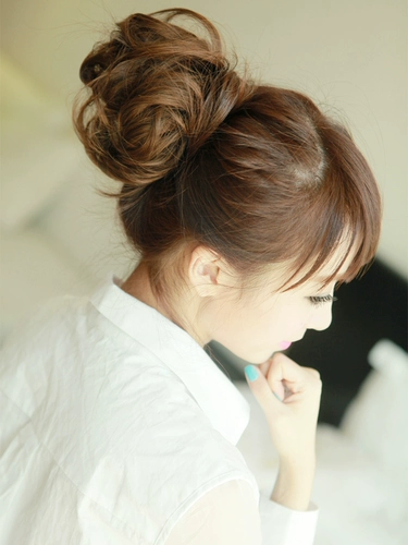 Шаровая головка, парик, повязка на голову изготовленная из настоящих волос, резинка, придает объем