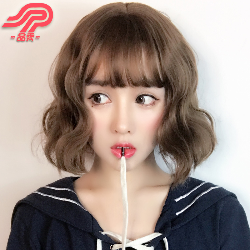 Commodities Show Wig Female Short Hair Fluffy Natural Repair Face
