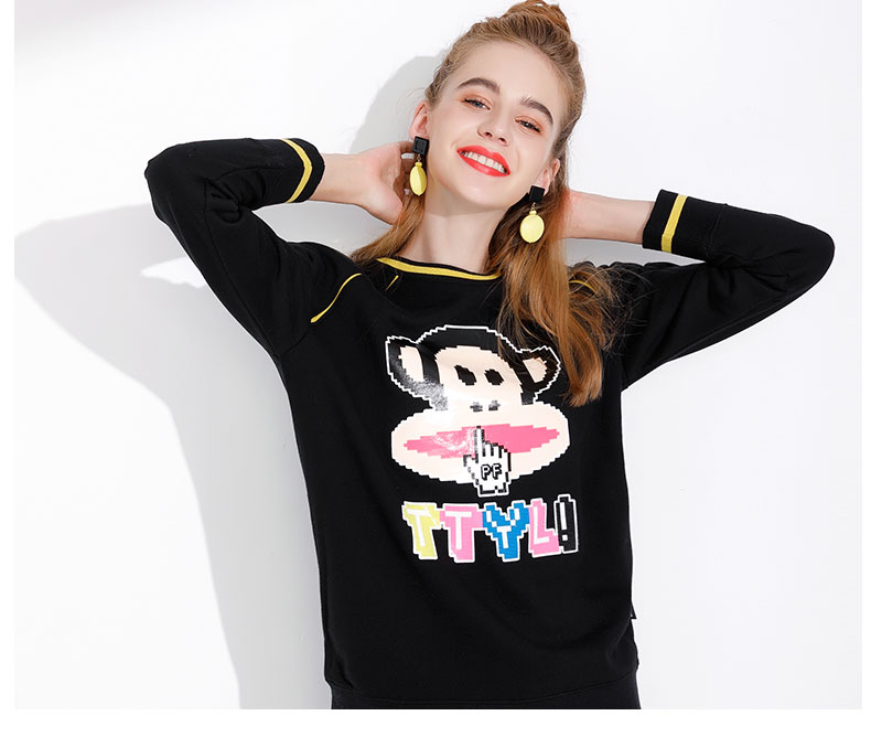 Sweatshirt femme PAUL SINGE FRANC GRANDE BOUCHE - Ref 3216627 Image 42