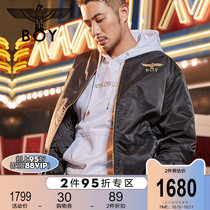 boylondon coat men 2020 loose Eagle print cotton clothes couple 470102