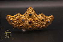 Wanbao De Gufa hand-carved red sapphire Ming Dynasty Group flower slam headdress hair accessories Hanfu jewelry accessories