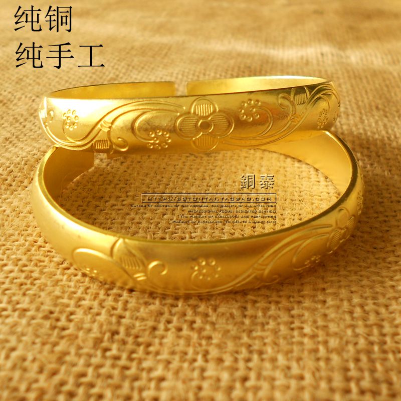 Yi Yi nam giới và phụ nữ tinh khiết màu tím brass copper bracelet đồng nguyên chất vòng đeo tay đồng vòng đeo tay trẻ em đích thực chất lượng cao tinh khiết đồng bracelet handmade