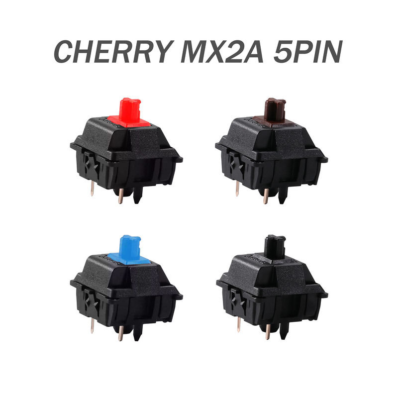Cherry Mx2A Cherry Five-Pin V2 Brown Switch Red Switch Black Switch Green Switch Mechanical Keyboard Switch Five-Pin