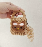 Мультяшные зимние наушники, трикотажная небольшая сумка, аксессуар ручной работы, подарок на день рождения