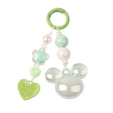 Брелок из жемчуга, свежая подвеска, мультяшные аксессуары, наушники, комплект, с медвежатами