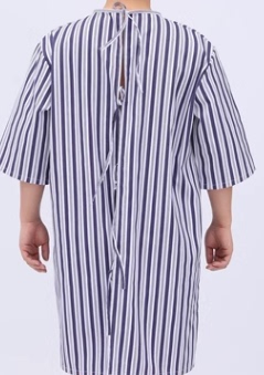 Hospital Gown, Robe, Pajamas, Patient Clothing, Reverse-Wear Clothing, Easy-To-Remove Cotton Hospital Gown, Pajamas, In-Hospital Surgical Clothing