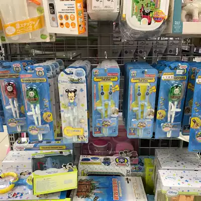 Hong Kong Thomas locomotive infant learning chopsticks baby left and right hand practice chopsticks one paragraph two