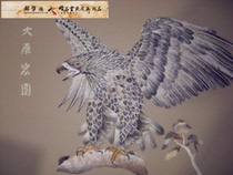 Hezhe fish skin painting (big exhibition Hongtu boutique new style) with frame