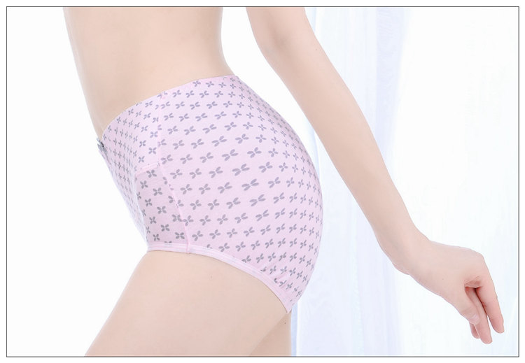 Butterfly Ann Fen Quần lót chính hãng Cotton cao eo Tummy Bà thun cotton thoáng khí Quần mỏng thoải mái quan lot dep