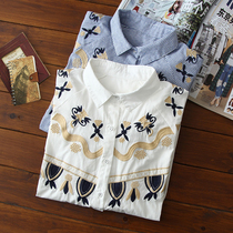 Pregnant women autumn shirt top long fashion Korean version of maternity wear autumn base shirt shirt 2019 New