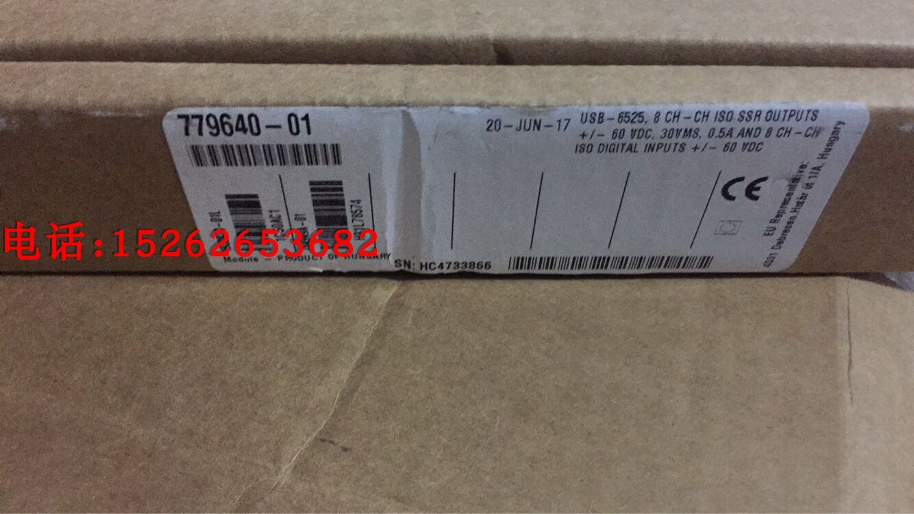 New original American NI USB-6525 779640-01 can be invoiced