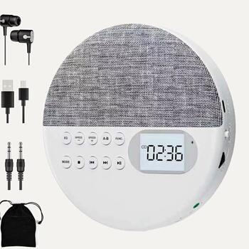 Rechargeable Cd Walkman Player Smart Audio Player Bluetooth USB Repeater External Speaker