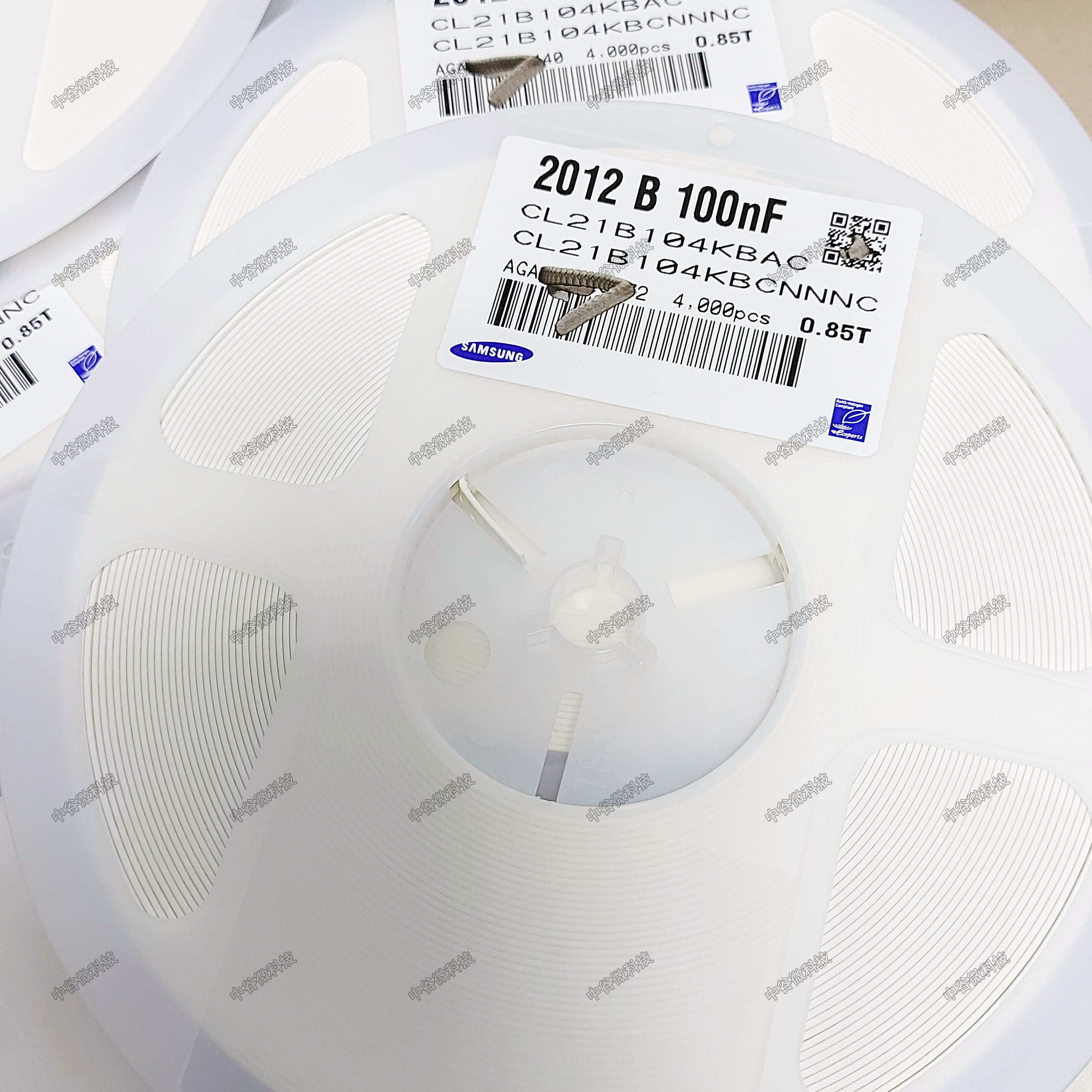 CL21B104KBAC CL21B104KBAC 0805 50V104 50V104 50V1UF 100NF X7R 10% Samsung patch capacitor