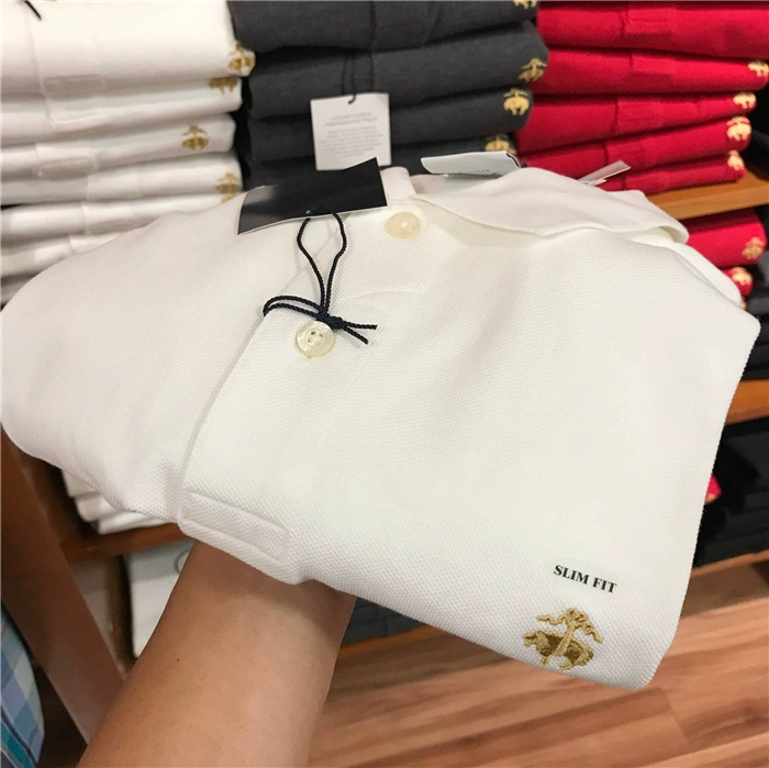 Brooks Brothers / Booker Brothers Male Solid Color Short Short Polo Polo Slim Slim United States Chính hãng áo thun nam đẹp