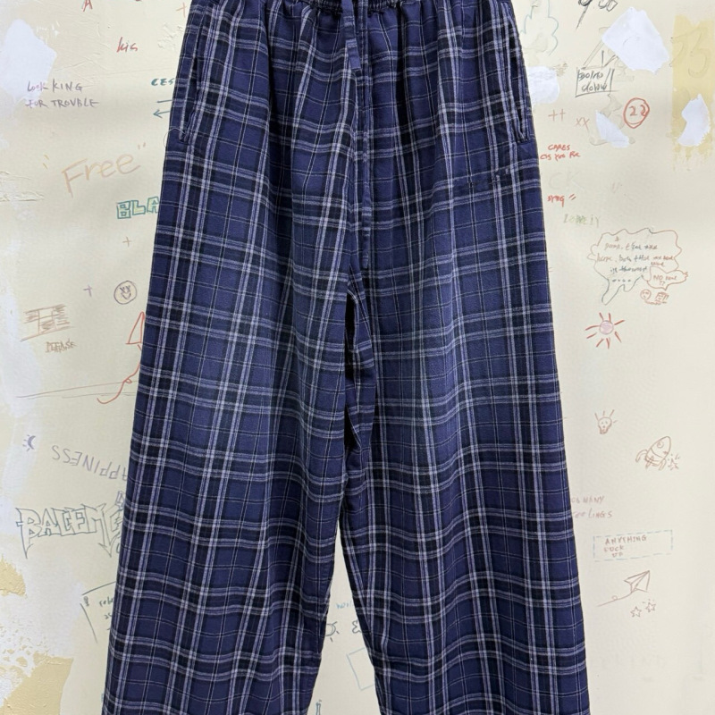 Ceiling! Paris Style 25Ss New Pure Cotton Flannel Washed Vintage Gradient Embroidered Sports Pants for Men and Women Ceiling! Paris Style 25Ss New Pure Cotton Flannel Washed Vintage Gradient Embroidered Sports Pants for Men and Women