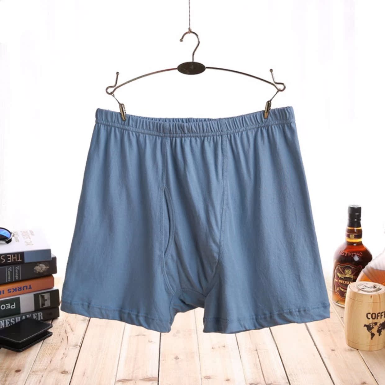 Đồ lót AB Quần cotton nam cao eo đồ lót trung niên và già rộng boyshort kích thước lớn cộng với quần boxer béo 0982 đồ lót triumph