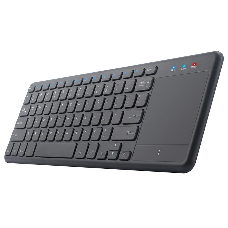 Hot-Selling New Silent 2.4g Touchpad Smart Keyboard for Laptop and Tv Wireless Keyboard with Touchpad