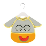 Детский портативный водонепроницаемый летний тонкий нагрудник без рукавов для еды, с карманом, анти-грязь, сзади на завязках