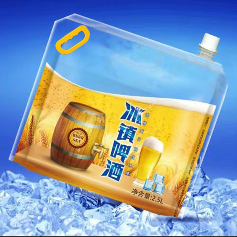 Factory direct supply multi-specification cold beer bag beverage bag fresh draft beer craft beer sealed nozzle bag