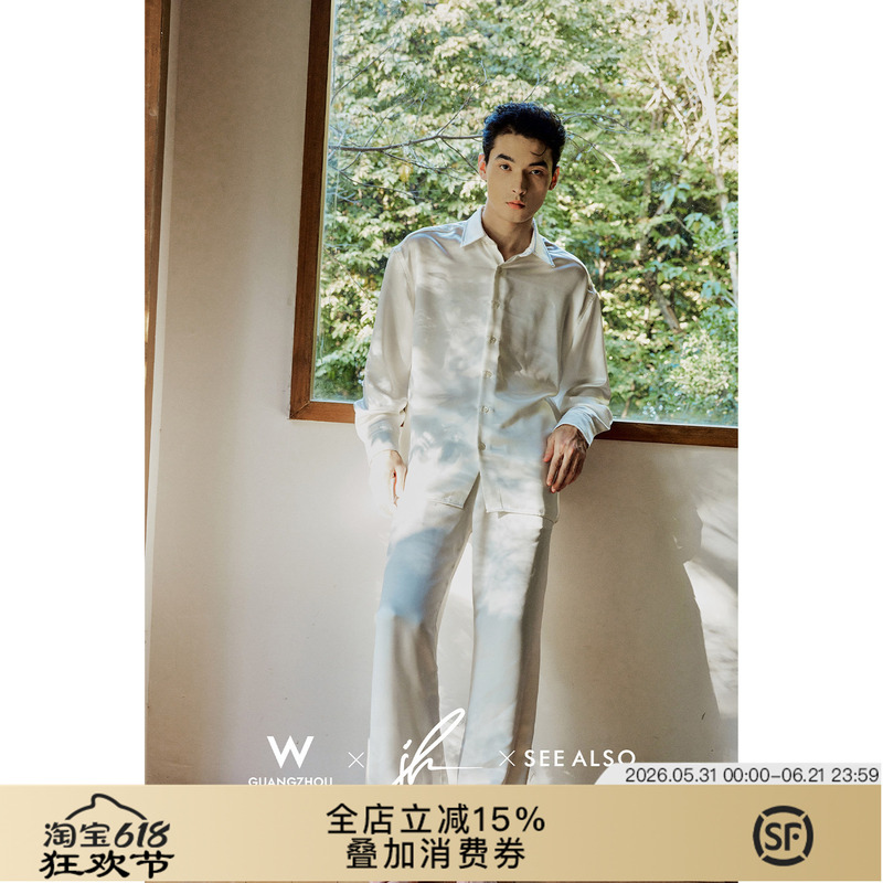 See Also『W Hotel Jh Tripartite Collaboration』High-End Acetate Pajamas, Old Money Style Home Fashion Set See Also『W Hotel Jh Tripartite Collaboration』High-End Acetate Pajamas, Old Money Style Home Fashion Set