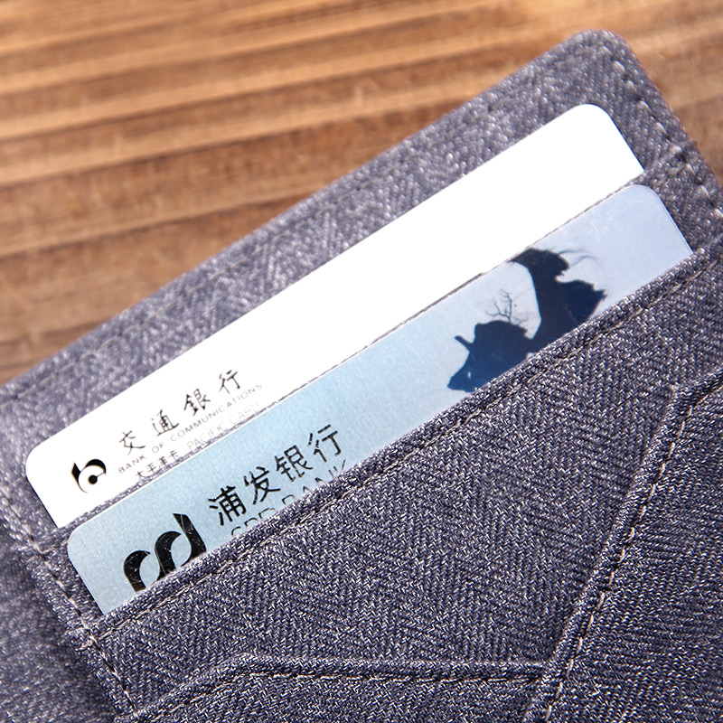 Hộ chiếu nam giới Clip denim Đa năng Kinh doanh Gói tài liệu giản dị Nữ đơn giản Hộ chiếu du lịch Hàn Quốc hộp đựng giấy tờ cá nhân