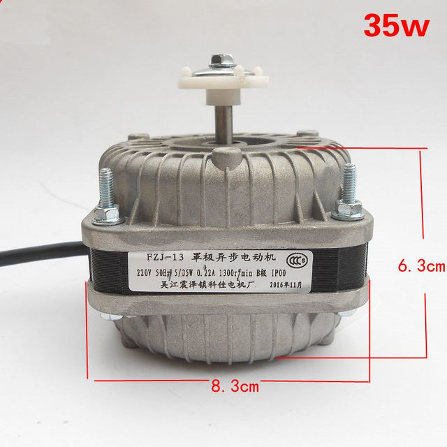 Genuine Refrigerator Freezer Cooling Fan Motor Condenser Shaded Pole Asynchronous Motor Condenser Fan Motor 60W
