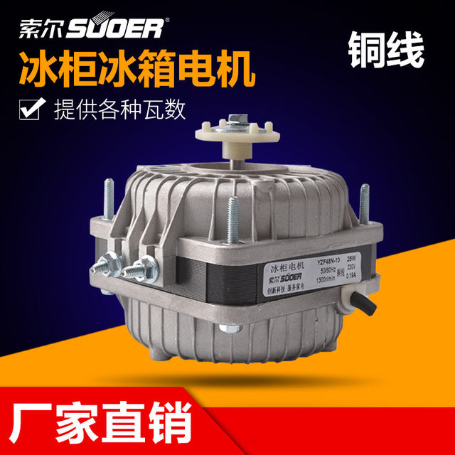 Refrigerator Freezer Freezer Cooling Fan/Condensator Motor/Pole Asynchronous Fan 25W35W40W60W Copper Wire