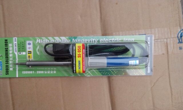 Original Suoer Se-950 High-Quality 50W External Heating Soldering Iron with Light, Pointed Tip Soldering Iron