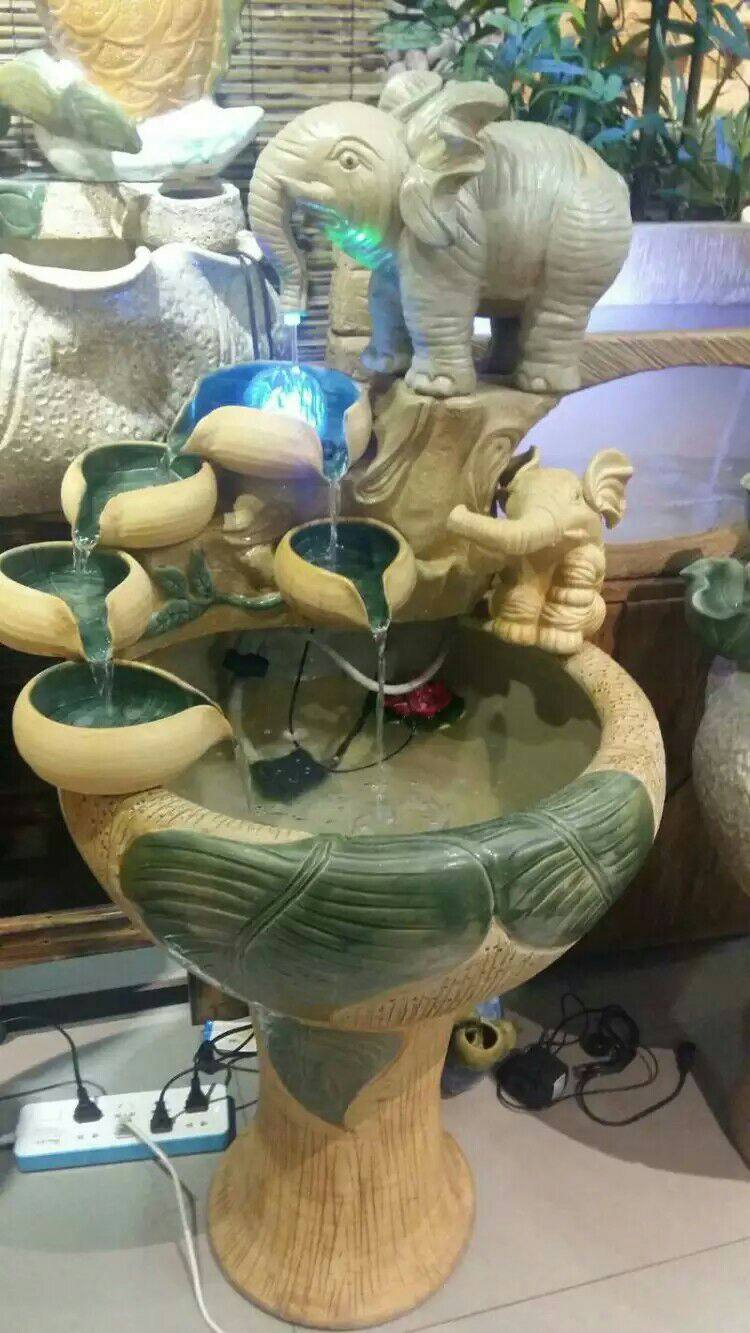 Flowing Water Fountain Art Fish Tank Flowing Water Fountain Pastoral Flowing Water Fountain Water Feature Large Goldfish Tank Turtle Tank