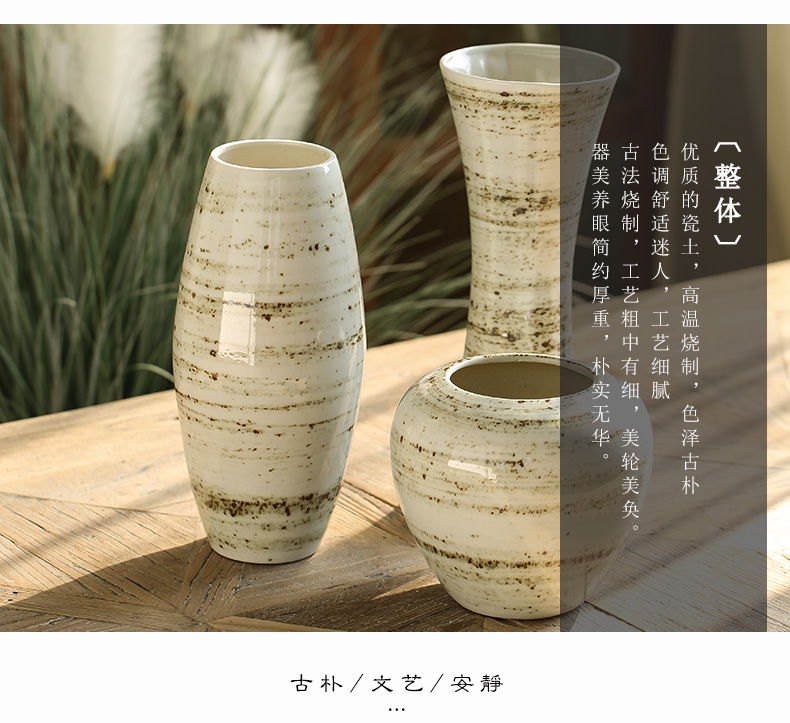 Creative ceramic vases, flower arrangement table hydroponic lucky bamboo meat basin mesa of the sitting room porch place to restore ancient ways more POTS