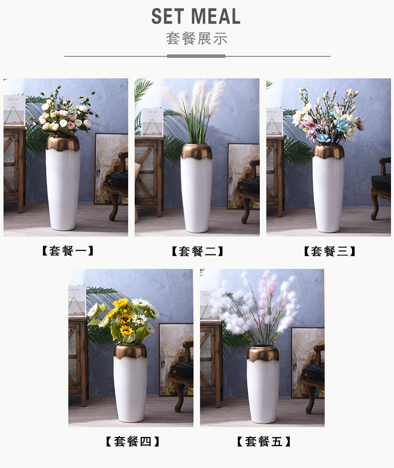 I and contracted ceramic floor large vase flower arranging dried flowers sitting room home decoration furnishing articles TV ark, furnishings