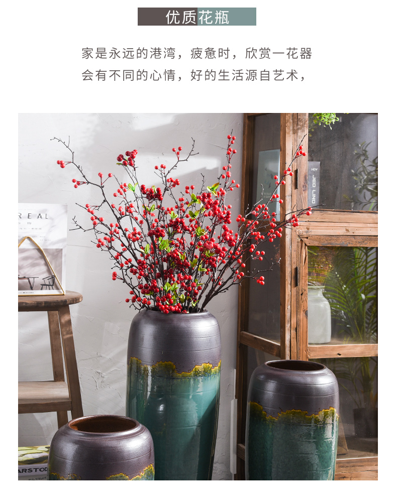 Ceramic vase restoring ancient ways furnishing articles TV ark, between example simulation flower flower arranging dried flower bouquet sitting room adornment ornament