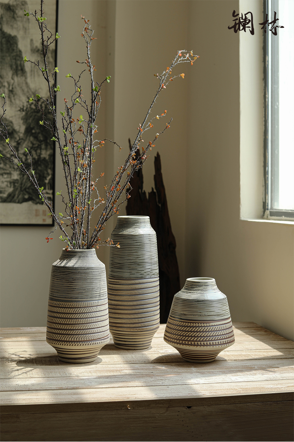 New Chinese style simulation branches for the coarse branch bearing child decorate restoring ancient ways is a thorn deadwood wabi-sabi wind soft outfit of a home furnishing articles