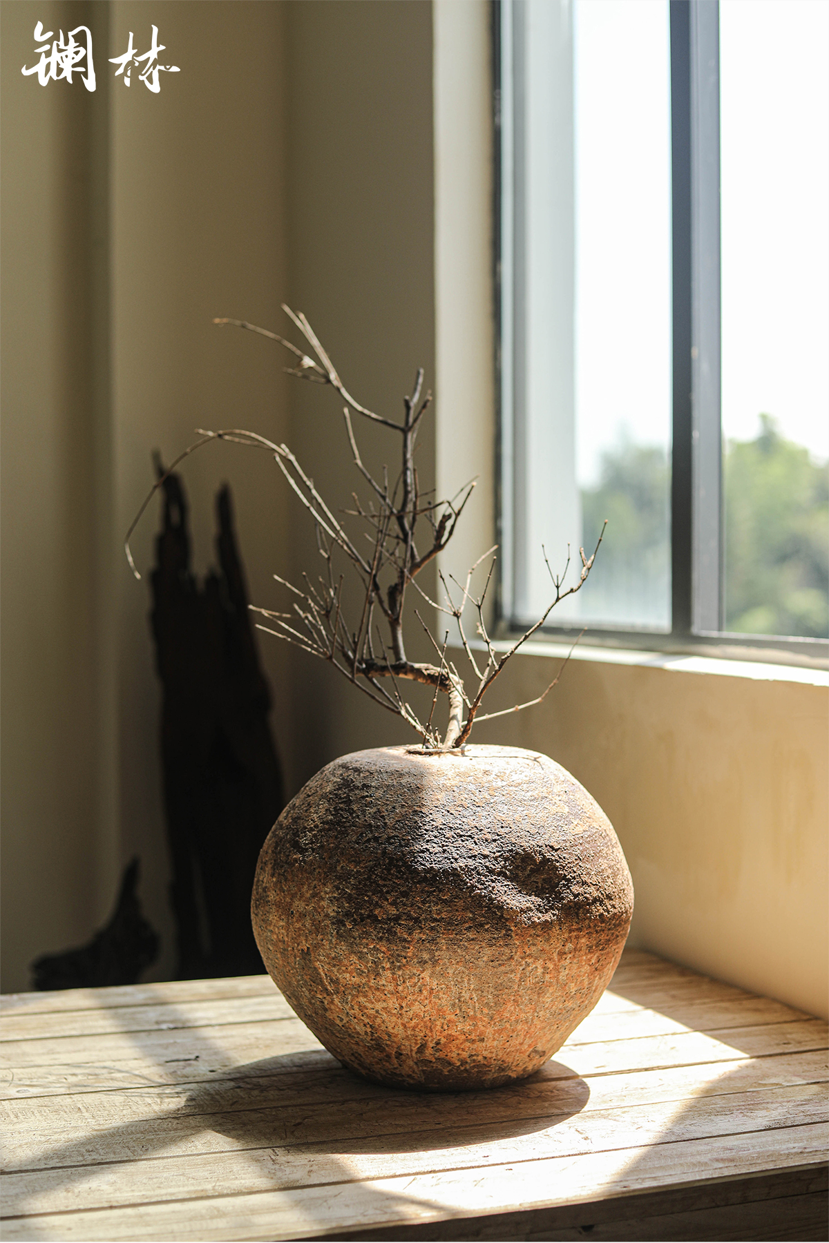 Ceramic vase wabi-sabi wind restoring ancient ways mesa coarse TaoHua creative ball clay indoor decorations home furnishing articles