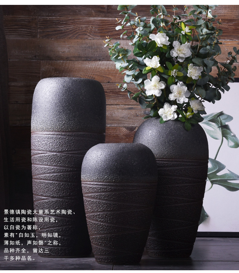 Clearance of large ground vase restoring ancient ways dried flower arranging flowers sitting room courtyard garden furnishing articles flowers exchanger with the ceramics decoration decoration