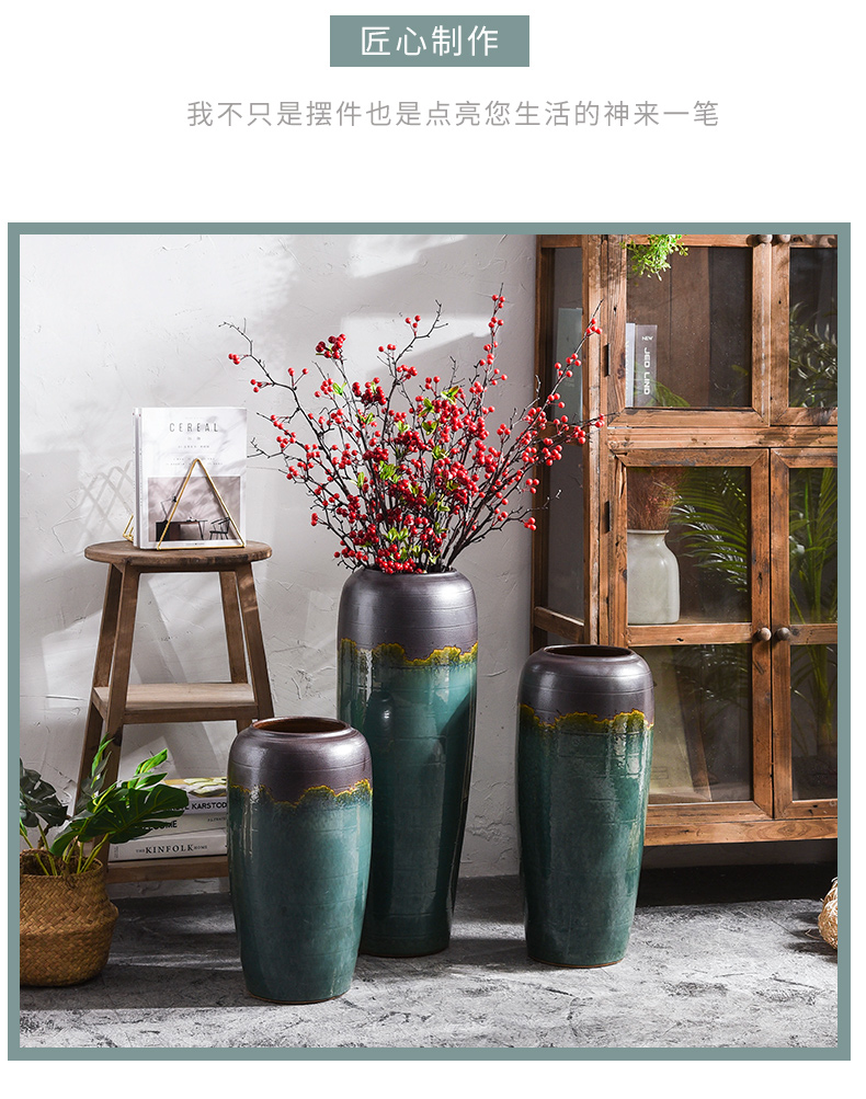 Ceramic vase restoring ancient ways furnishing articles TV ark, between example simulation flower flower arranging dried flower bouquet sitting room adornment ornament