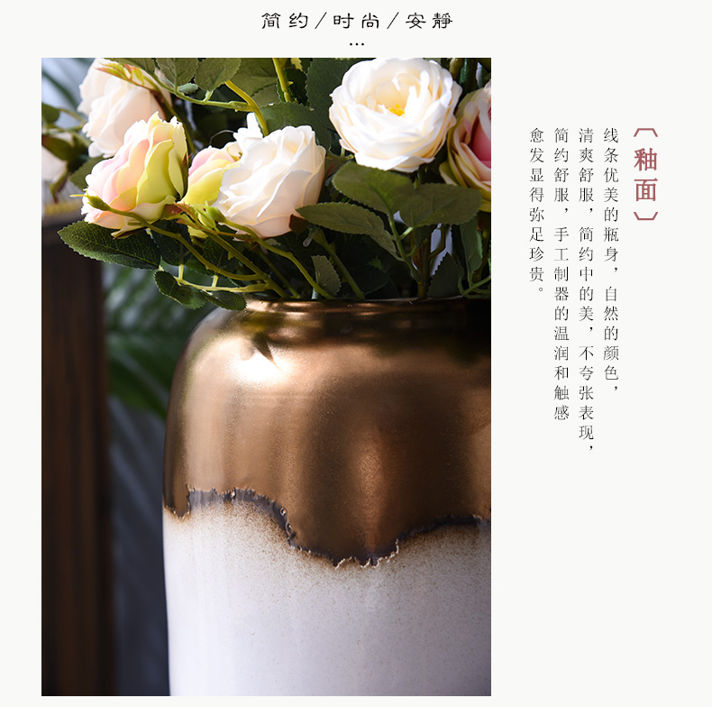 I and contracted ceramic floor large vase flower arranging dried flowers sitting room home decoration furnishing articles TV ark, furnishings