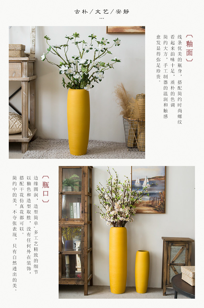 Nordic white ceramic vase suit house sitting room flower arranging dried flower furnishing articles I and contracted landing window decoration