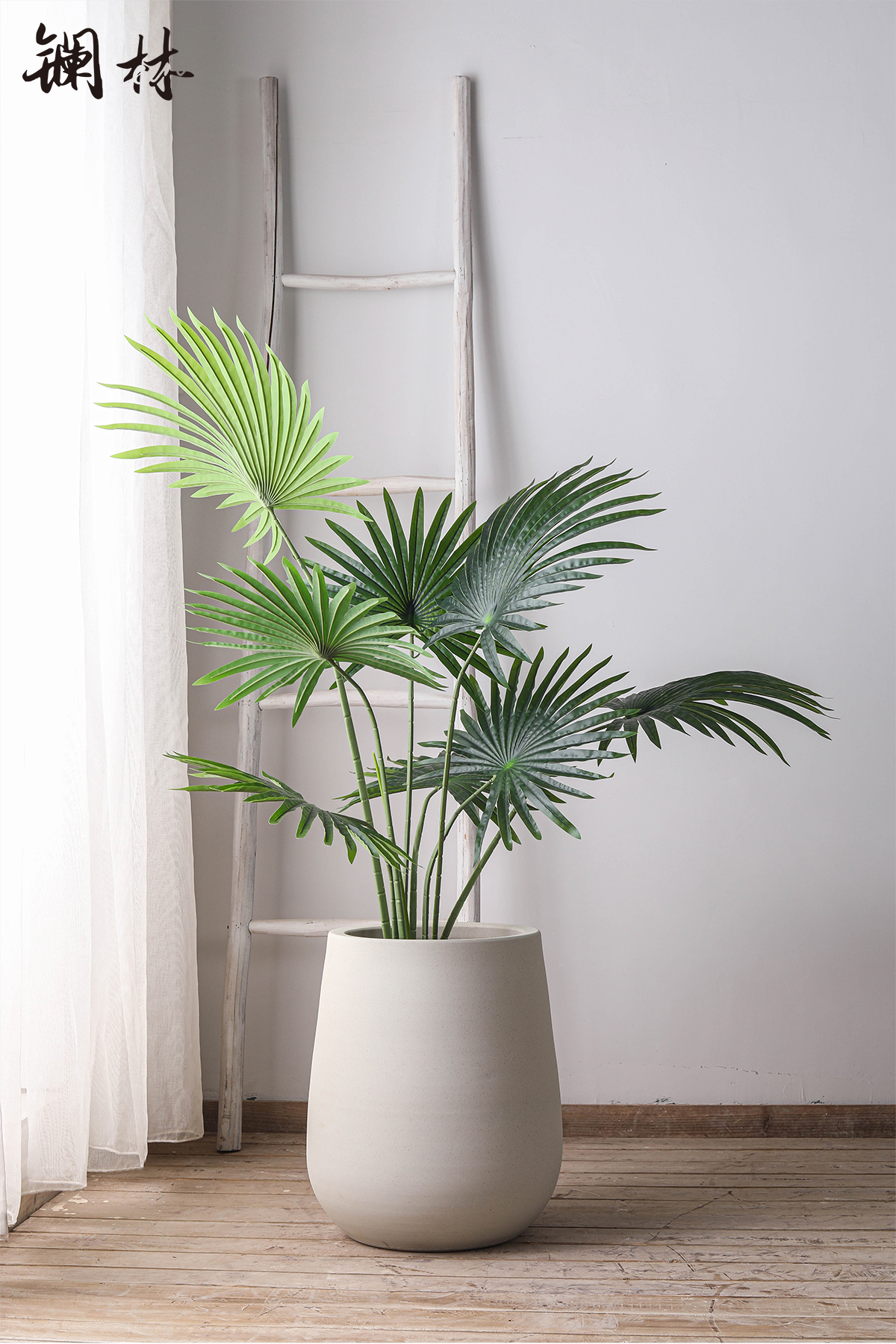 Scandinavian minimalist ceramic flowerpot coarse pottery simulation tree modern indoor green plant flower arranging wabi-sabi wind furnishing articles vase of home stay facility