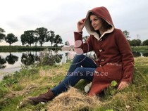  Dutch niche brand Kleine Schobbejak parent-child wool teddy long jacket mom