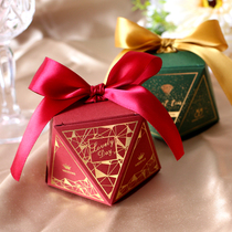 Romantic European wedding sugar box Wedding gift box Happy candy box Creative wedding supplies Candy box Bag gift box
