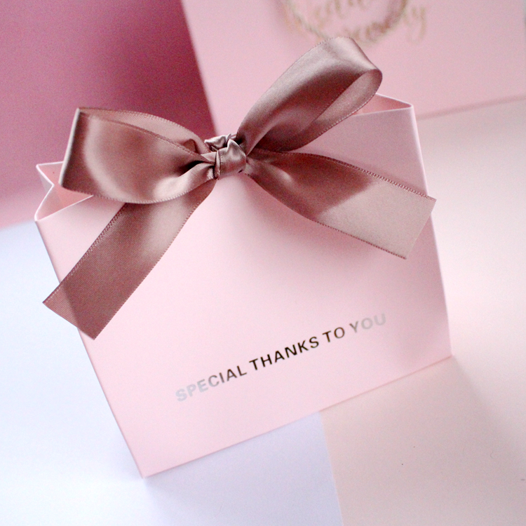High Grade Ribbon Pink Tote Bag Candy With Hand Gift Box Wedding High Grade Ribbon Pink Tote Bag Candy With Hand Gift Box Wedding Paper